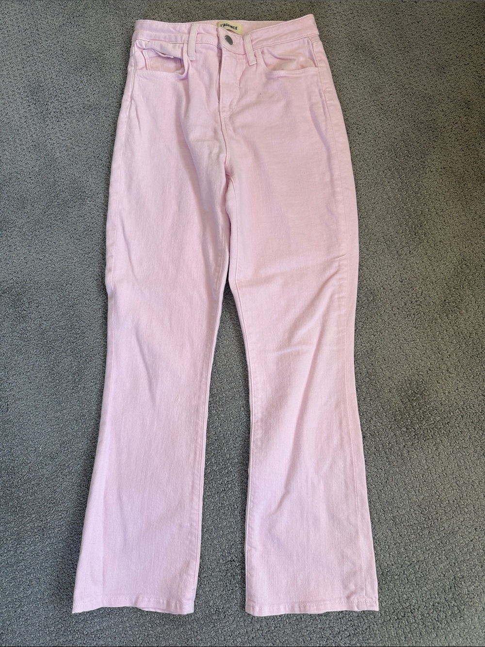 L'AGENCE Pastel Pink Flare Jeans